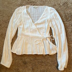 American Eagle White Blouse XS